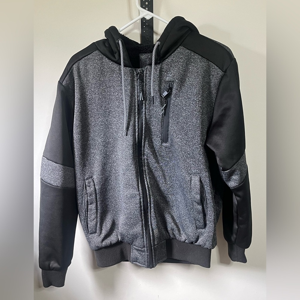 Encrypted Lined Hooded Jacket Sz Small